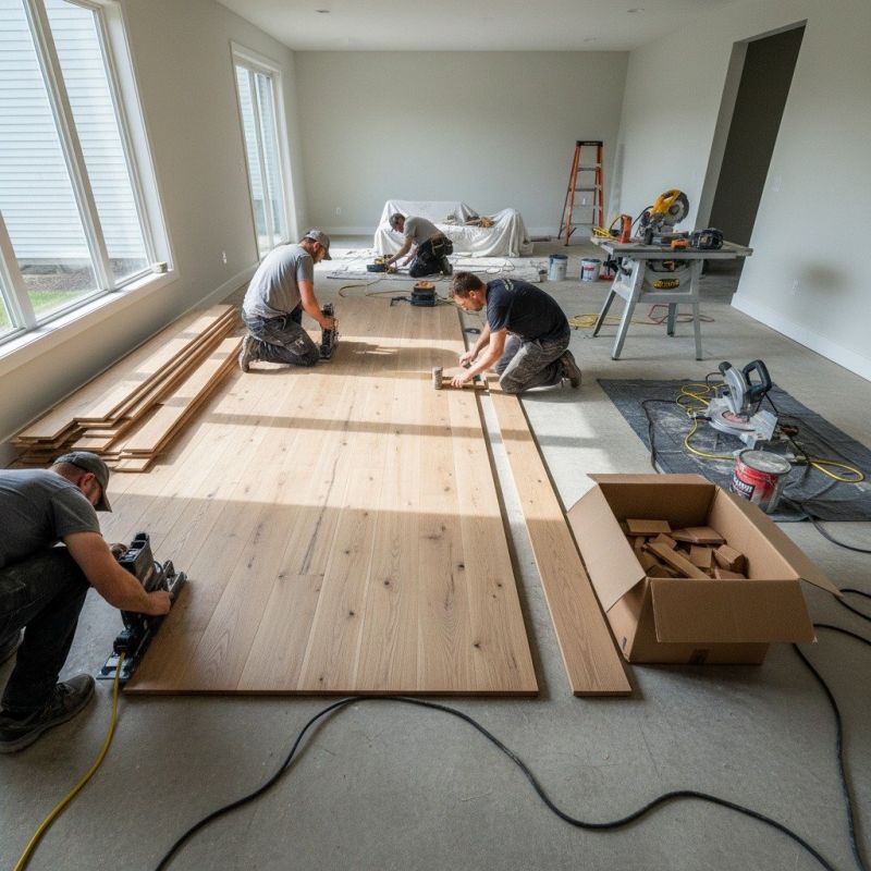 Oak Floor Installation